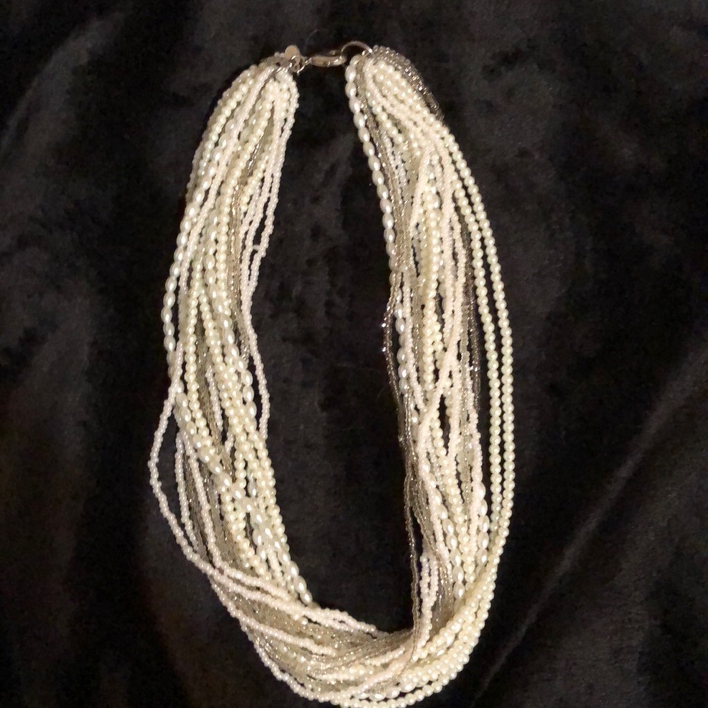 Multi-strand pearl necklace - Cookie Lee
